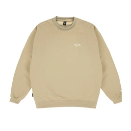 Magenta Script Crewneck (Beige)