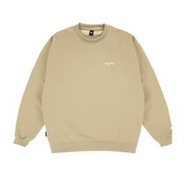 Magenta Script Crewneck (Beige)