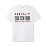 Cash Only High Rollers tee white