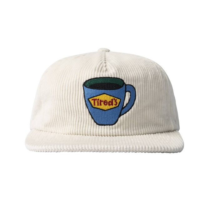 Tired Washed Cord Cap (White)