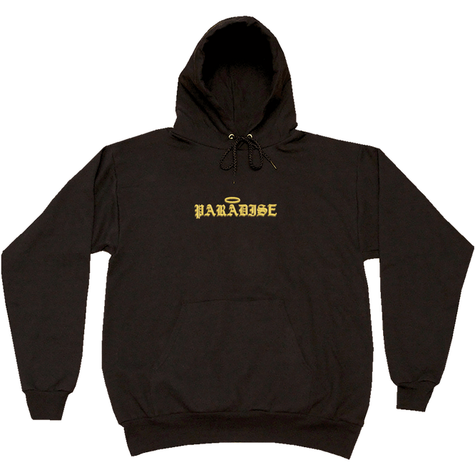 bluza Paradise - Halo Skull Embroidered Pullover Hoodie (Black)