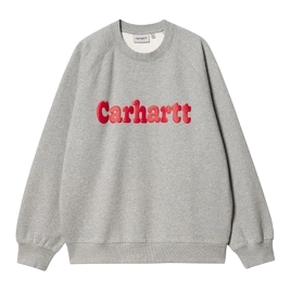 Carhartt WIP Bubbles Sweat (Ash Heather/Cherry)
