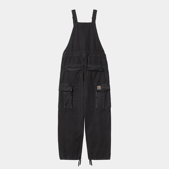 Carhartt WIP Cargo Bib Overall (Black Stone Washed)