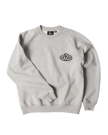 Bluza by Parra Legs logo crew neck sweatshirt (Grey)