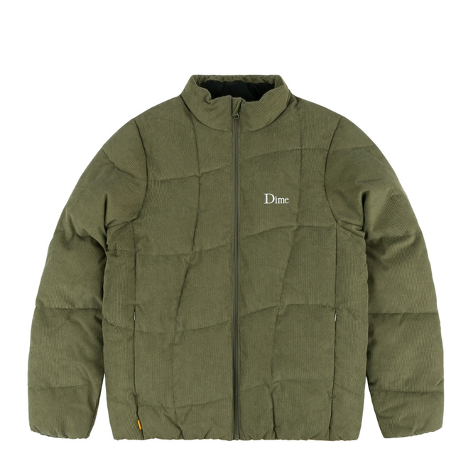 kurtka Dime Corduroy Wave Puffer Jacket Olive
