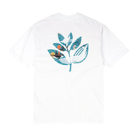 Magenta Deep Plant tee white