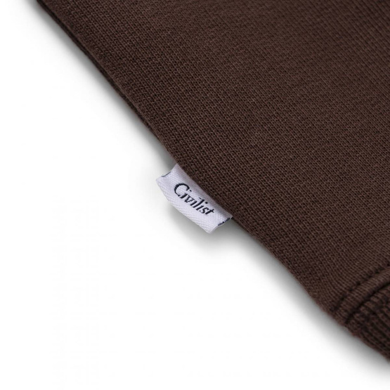 Bluza Civilist mini logo brown