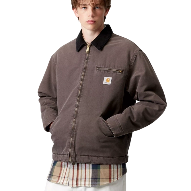 kurtka Carhartt WIP OG Detroit Jacket (Tobacco / Black, Stone canvas)