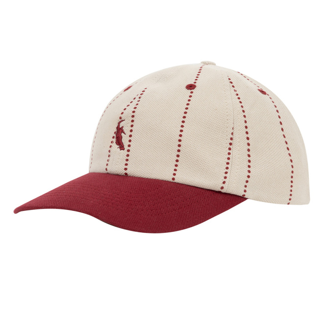 Magenta Slugger Dad Hat (Beige)