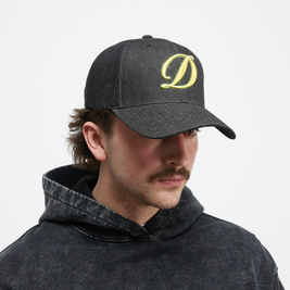 Dime Cursive D Full Fit Cap black denim