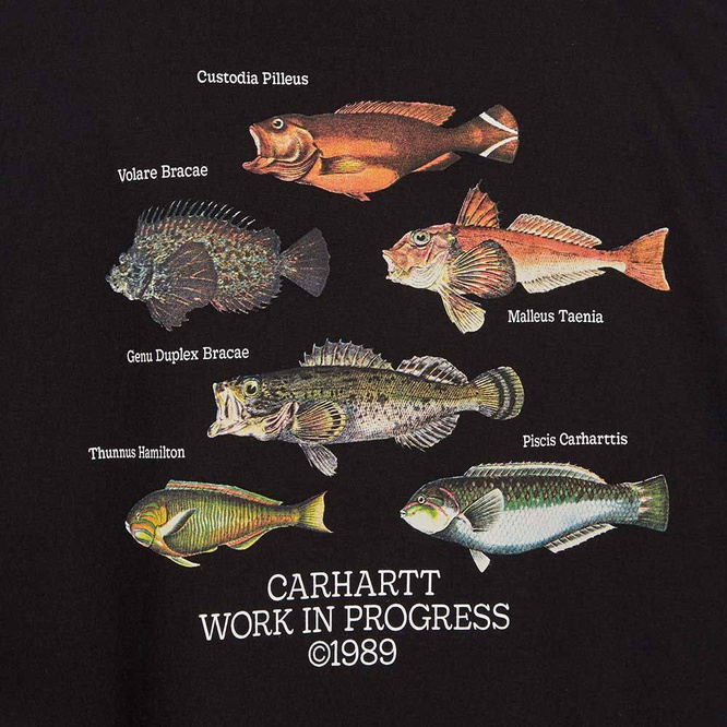 koszulka Carhartt WIP S/S Fish T-Shirt (Black)