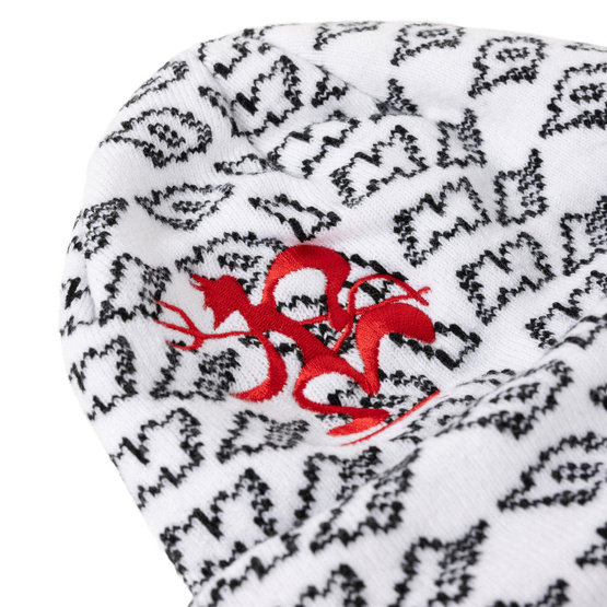 Dime Chopper Fold Beanie (White)