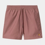 Carhartt WIP Chase Swim Trunks (Dusty Pink/Gold)