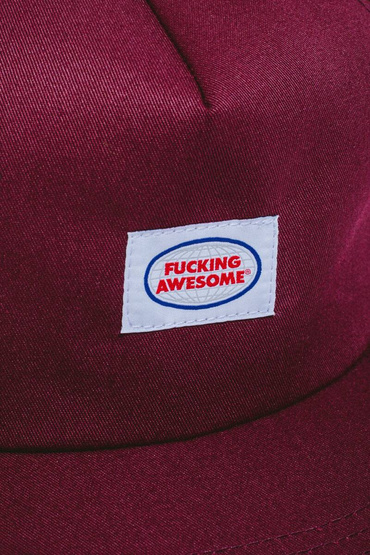 Fucking Awesome Mechanic Unstructured snapback maroon