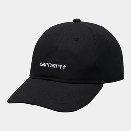 Carhartt WIP Canvas Script Cap (Black) 