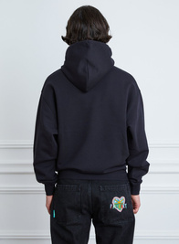 rassvet EMB HOODIE KNIT BLACK