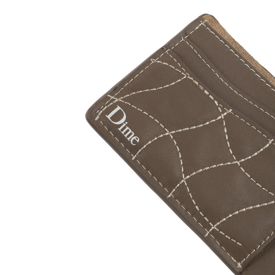 portfel Dime Quilted Bifold Wallet brązowy