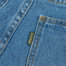 Magenta OG Denim Shorts (Blue)