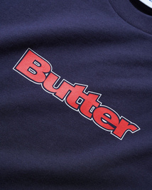 Butter Outline Logo Tee Navy