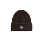 Polar double fold merino beanie brown