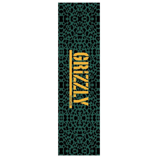 grip Grizzly GREEN CHEETAH STAMP GRIPTAPE