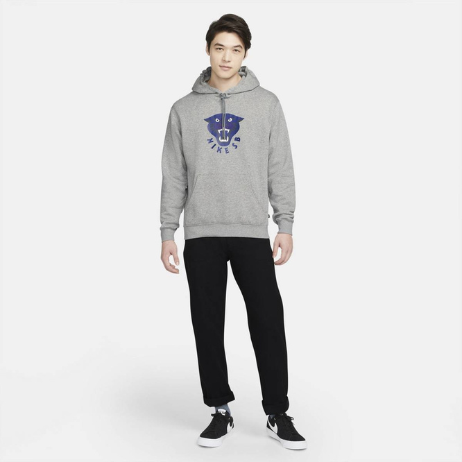 Bluza Nike Sb Gfx Hoodie Dk Grey Heather/deep Royal Blue/white