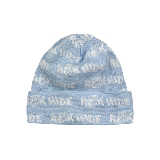 Raw Hide Beanie Small Logo (Light Blue)