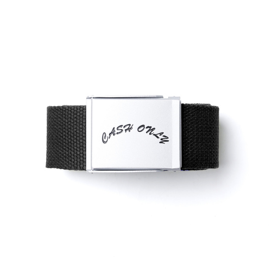 Cash Only Logo Web Belt black