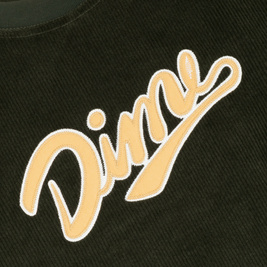 bluza Dime Team Corduroy Crewneck Dark Forest