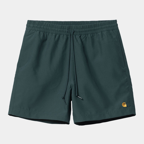 szorty Carhartt WIP Chase Swim Trunks (Botanic/ Gold)