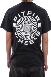 Spitfire Classic Swirl Tee (Black/White)