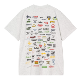 Carhartt WIP S/S Logo T-Shirt(Ash Heather)