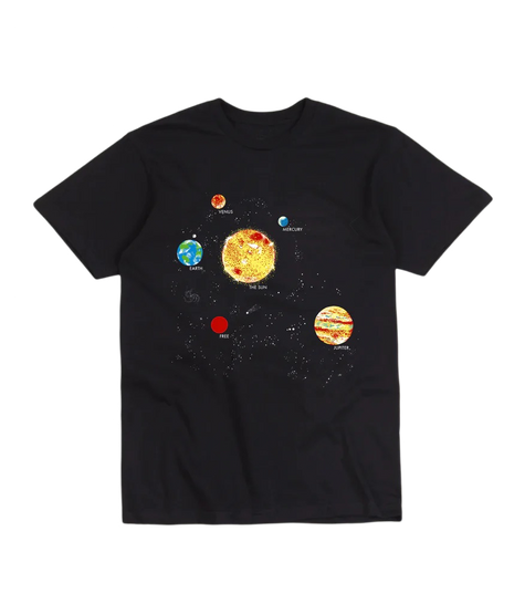 Free Skate Magazine Solar System Tee (Black)
