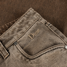 spodnie Dime Classic Baggy Denim Pants (Dipped Sandblasted Brown)