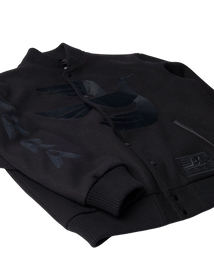 kurtka by Parra Not movie quality varsity jacket black