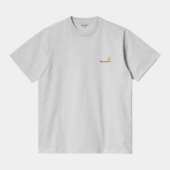 Carhartt WIP S/S American Script T (Ash Heather)