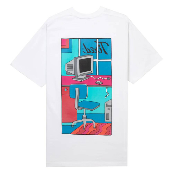 Tired Workstation Pocket Tee (White)