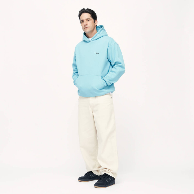 Dime Classic small logo hoodie ocean blue