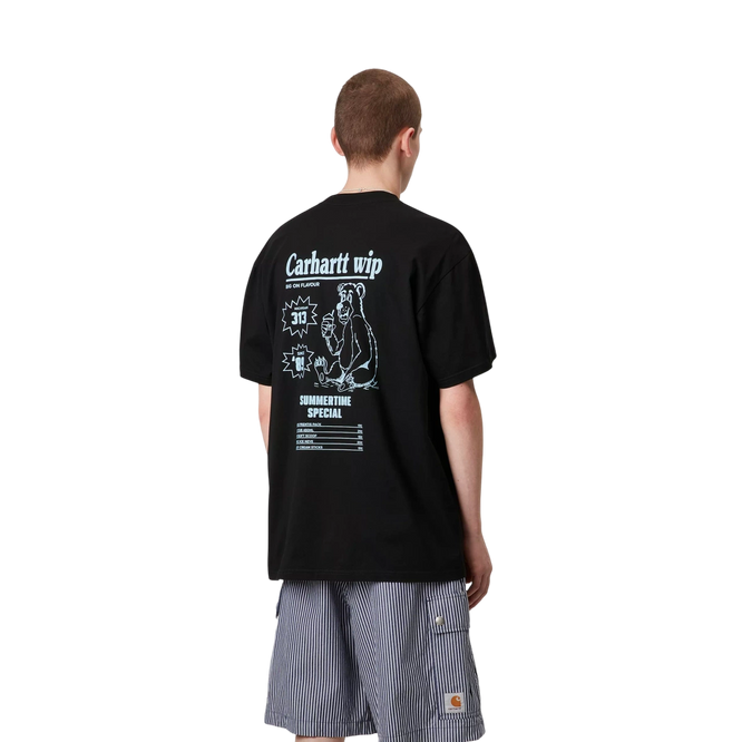 koszulka Carhartt WIP S/S Catalogue C Logo T- (Black/Bluebird)