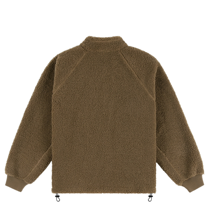 Dime Polar Fleece sherpa zip brown