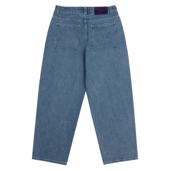 spodnie Dime Baggy Denim Pants blue washed