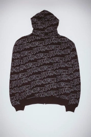 Fucking Awesome AOP Stamp Zipped Hoodie (Black/Reflective)