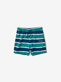 diamond MINI OG SCRIPT STRIPED SHORTS