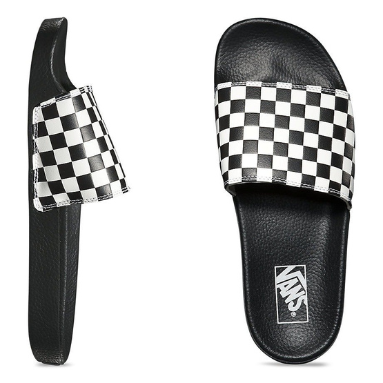 klapki slide-on  (checkerboard) white