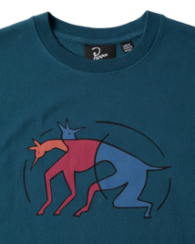 Koszulka By Parra The zoomies t-shirt mallard green