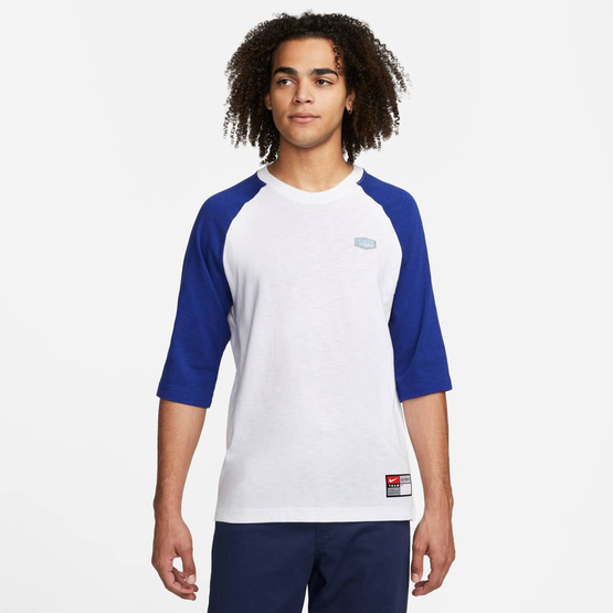 Raglan Skate T-shirt White/deep Royal Blue