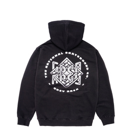 The National Skateboard Co. x Grey Area Double Logo Hoodie (Black)