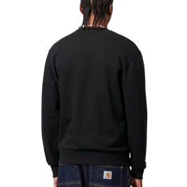 crewneck Carhartt WIP Script Embroidery Sweatshirt (Black)