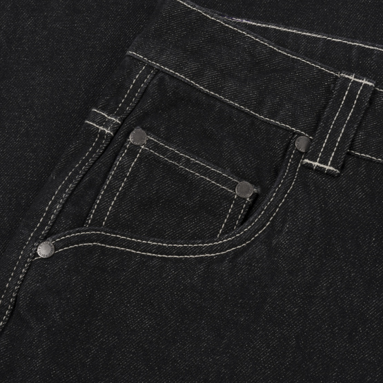 Dime Baggy Denim Pants black washed
