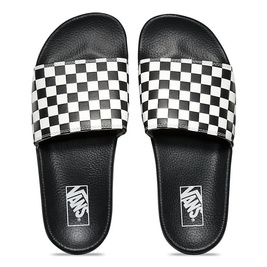 flip flops slide-on (checkerboard) white